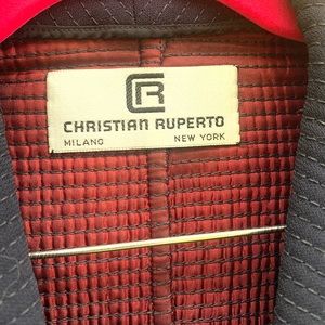 Designer Vintage Christian Ruperto Dark Navy skirt suit